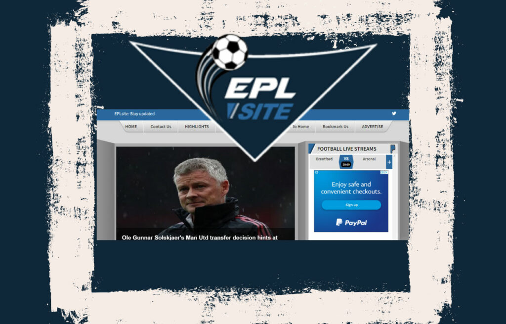 EPL site - this site while clicking on the link for directing this site.
